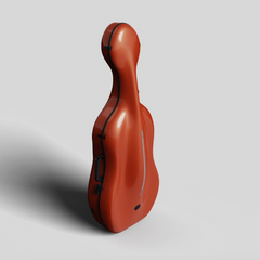 Negri Vulcano High-Density Carbon Fiber Cello Case - Lamborghini Orange