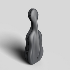Negri Vulcano High-Density Carbon Fiber Cello Case - Mercedes Matte Gray