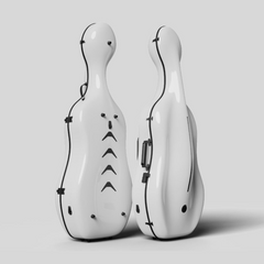 Negri Vulcano High-Density Carbon Fiber Cello Case - Pearl Silver Bentley