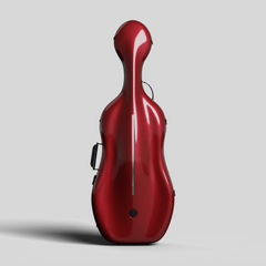Negri Vulcano High-Density Carbon Fiber Cello Case (Fire Red Mcclaren)