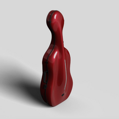 Negri Vulcano High-Density Carbon Fiber Cello Case (Fire Red Mcclaren)