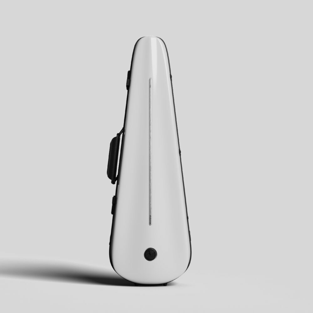 Negri Vulcano Triangular Violin Case – Pearl Silver Bentley