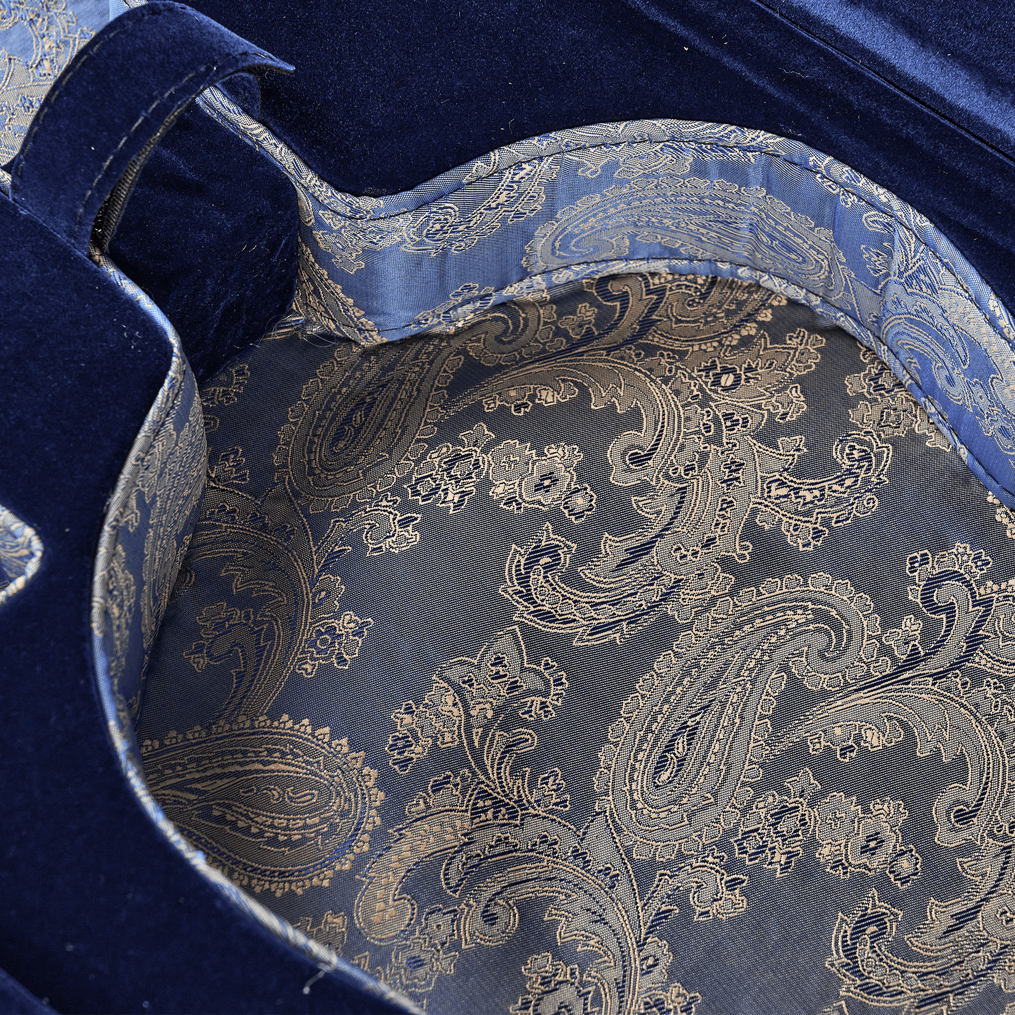 Premium Embroidery Blue Violin Case CT14