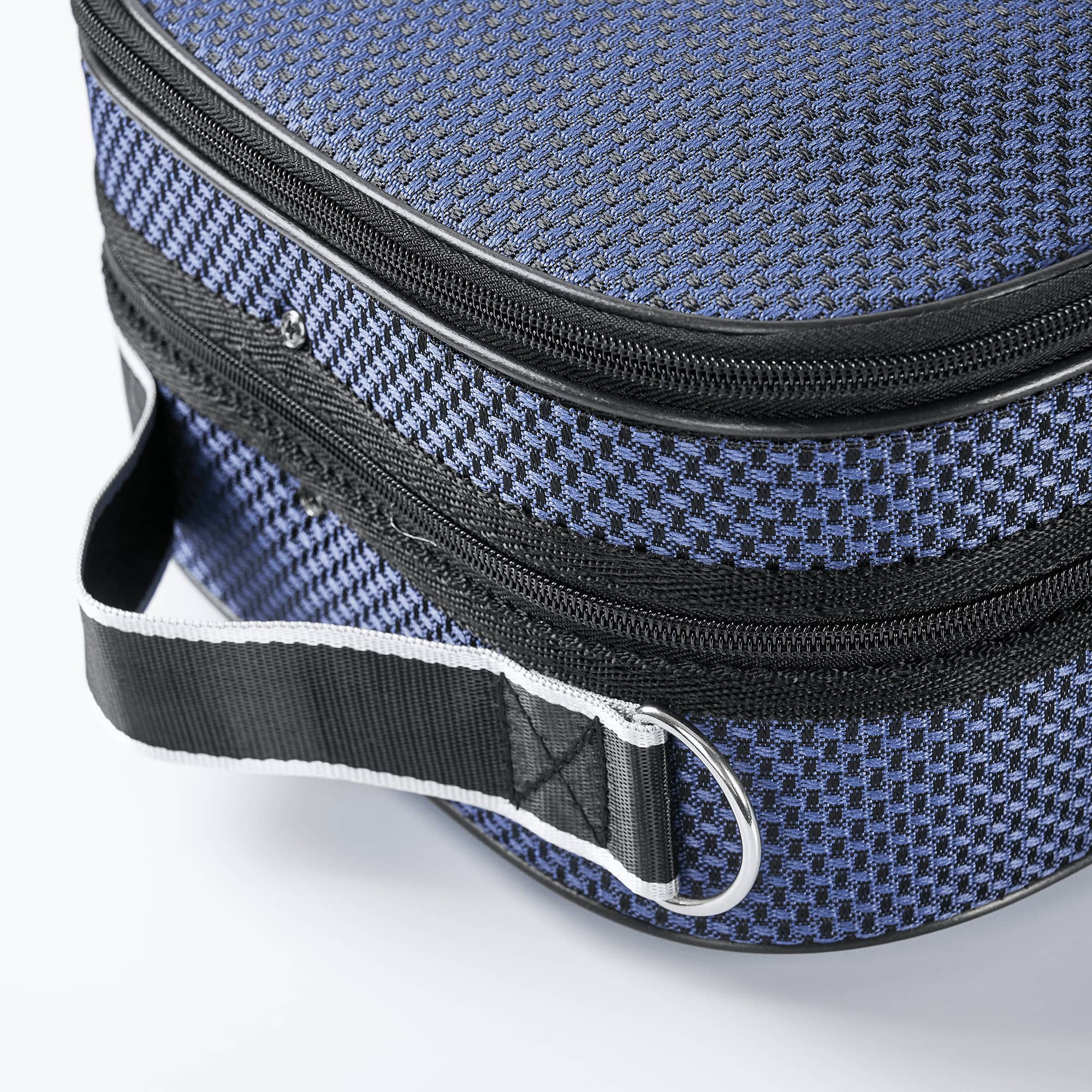 Premium Embroidered Square Blue Violin Case CT14 (Unique)