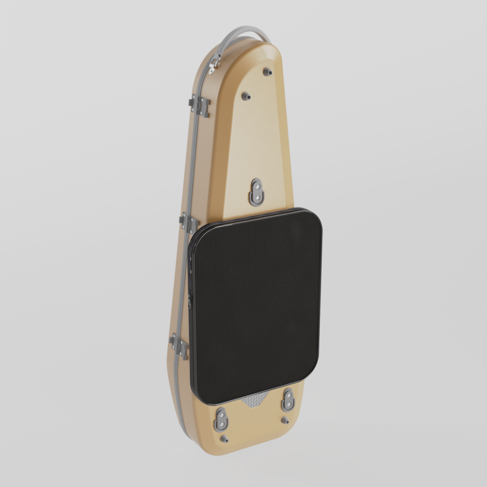 Quantum Triangular Violin Case Golden Sand - Grey Negri