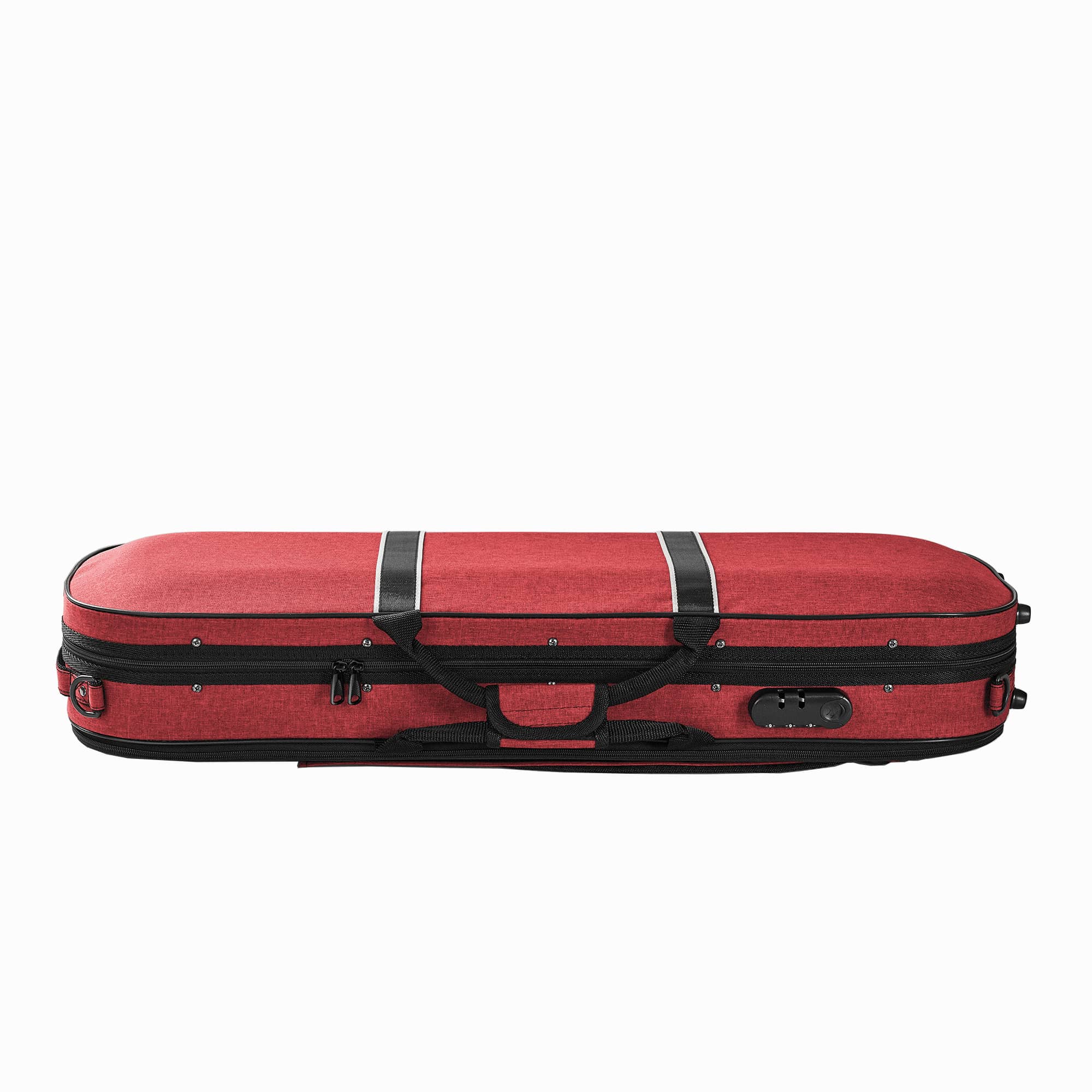 Red Luxury Sturdy Large Space Violin Case CT20