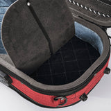 Red Luxury Sturdy Large Space Violin Case CT20