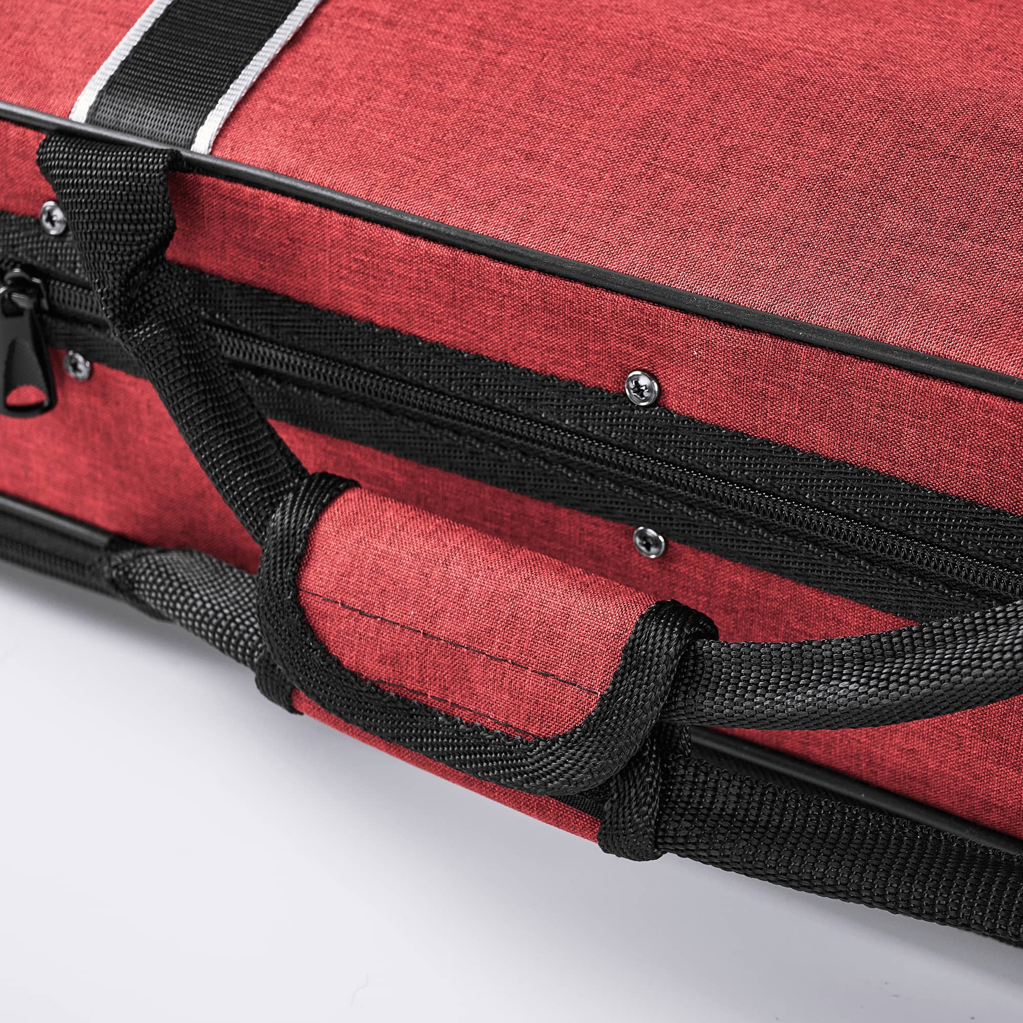 Red Luxury Sturdy Large Space Violin Case CT20