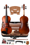 Student Violin Set with D'Addario Strings and Hand-Carved Aubert Bridge