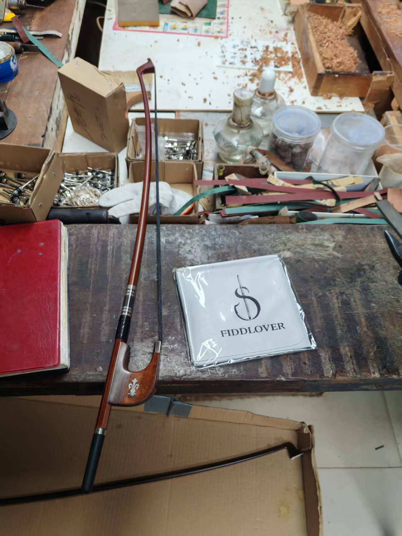 Professional Brazilian Wood German Bass Bow - Chosen by State Orchestras 6