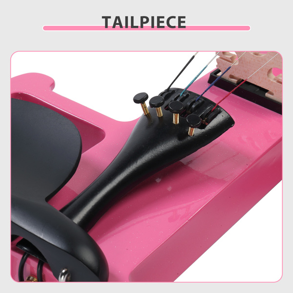 4/4 Entry-Level Pink Electric Violin Set