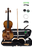 Exquisite Violin Beginner Outfit W/Case,Bow,Strings,Shoulder rest,Rosin,Sticker,Polishing Cloth,Mute,Tuner L006