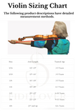 Exquisite Violin Beginner Outfit-size chart